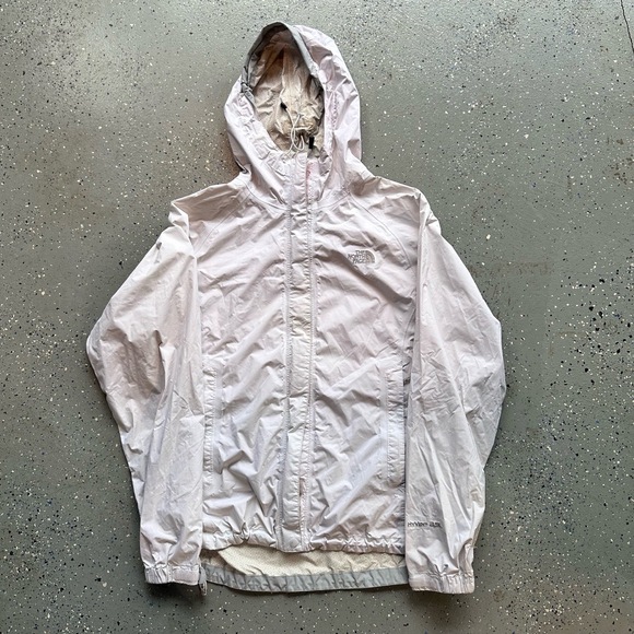 The North Face Jackets & Blazers - The North Face Womens Medium White Waterproof Hooded Rain Windbreaker